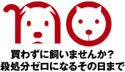 ロゴの下に買わずに飼いませんか？殺処分ゼロになるその日まで