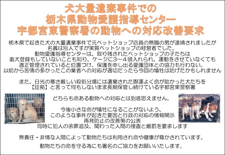 署名協力チラシ